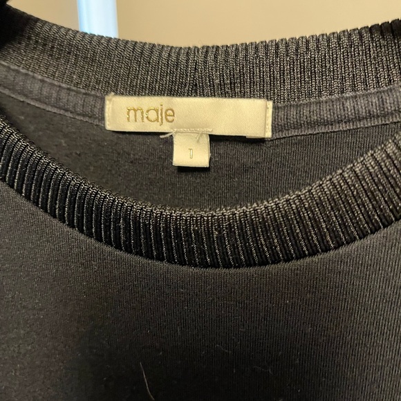 ❌SOLD❌ Maje - Dream Tomorrow Sweat in Black. Gently worn. Size Small - Picture 5 of 6